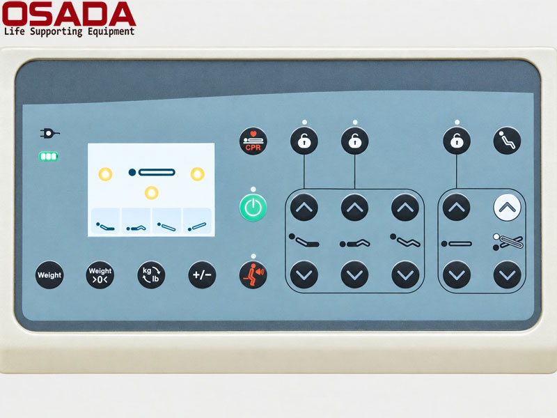 Giường Bệnh Nhân Điện ICU Đa Chức Năng Tích Hợp Cân OSD-E5 Care