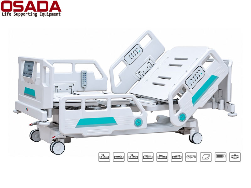 Giường Bệnh Nhân Điện ICU Đa Chức Năng Tích Hợp Cân OSD-E5 Care